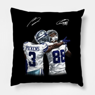 Vintage George Pickens and Ceedee Lamb Fantastic Duo Signature Pillow