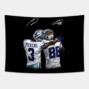 Vintage George Pickens and Ceedee Lamb Fantastic Duo Signature Tapestry