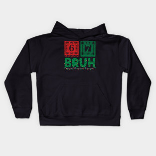Festive Christmas 67 Bruh Kids Hoodie