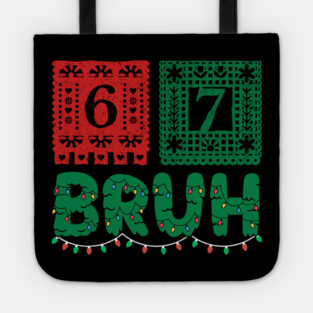Festive Christmas 67 Bruh Tote