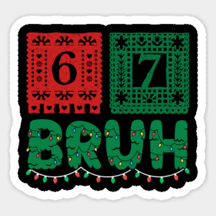 Festive Christmas 67 Bruh Magnet