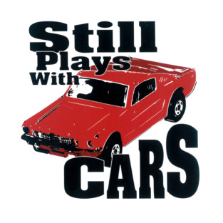 Still Plays With Card - Red Mustang T-Shirt