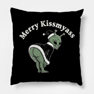 Merry Kissmyass Pillow
