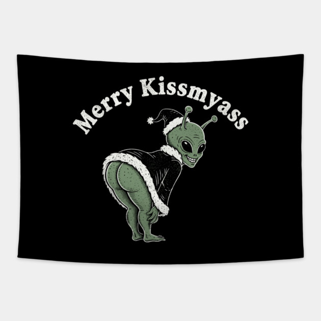 Merry Kissmyass Tapestry by CreativeSage