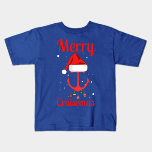 Merry Cruisemas Anchor Holiday Humor Kids T-Shirt