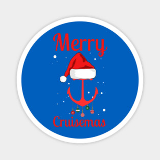 Merry Cruisemas Anchor Holiday Humor Magnet