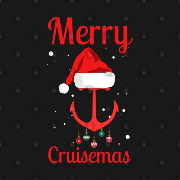 Merry Cruisemas Anchor Holiday Humor by Creatifly Graphic Tees