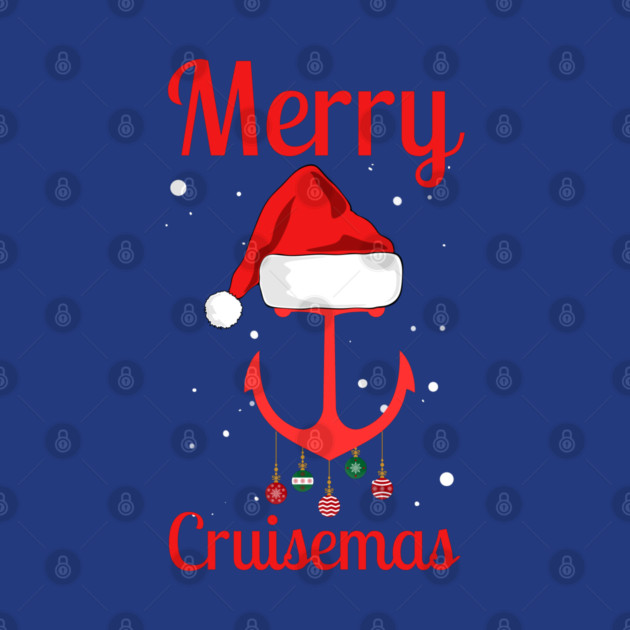 Merry Cruisemas Anchor Holiday Humor by Creatifly Graphic Tees