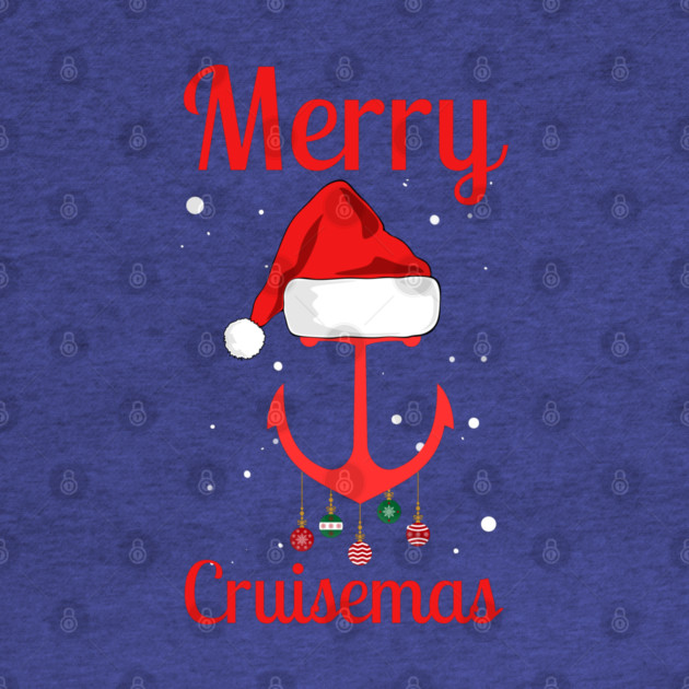 Merry Cruisemas Anchor Holiday Humor by Creatifly Graphic Tees