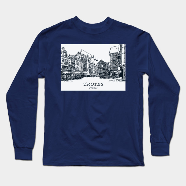 Troyes - France Long Sleeve T-Shirt by Lakeric
