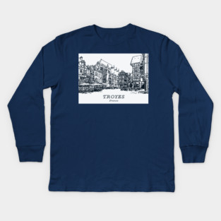 Troyes - France Kids Long Sleeve T-Shirt