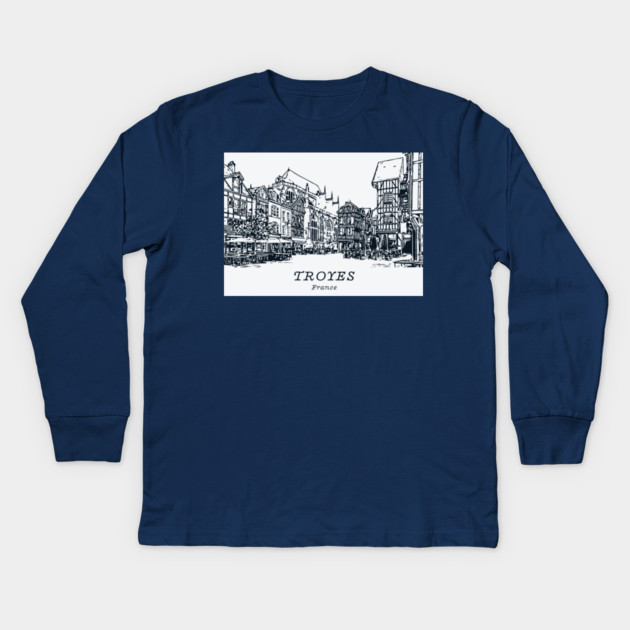 Troyes - France Kids Long Sleeve T-Shirt by Lakeric