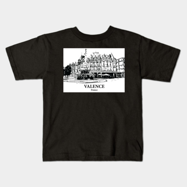 Valence - France Kids T-Shirt by Lakeric