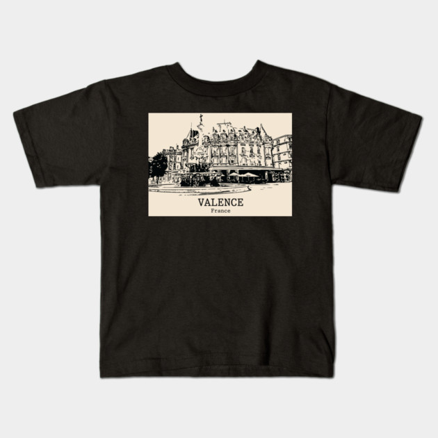 Valence - France Kids T-Shirt by Lakeric