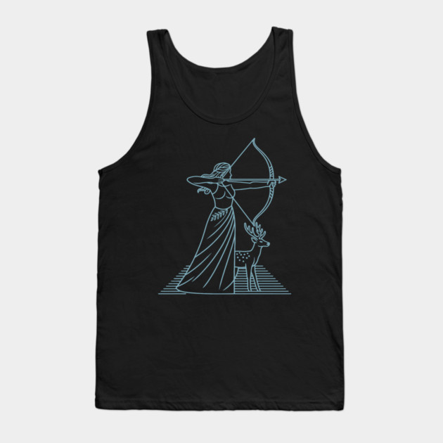Sagittarius 2025 - Goddess Artemis Tank Top by CreativeSage