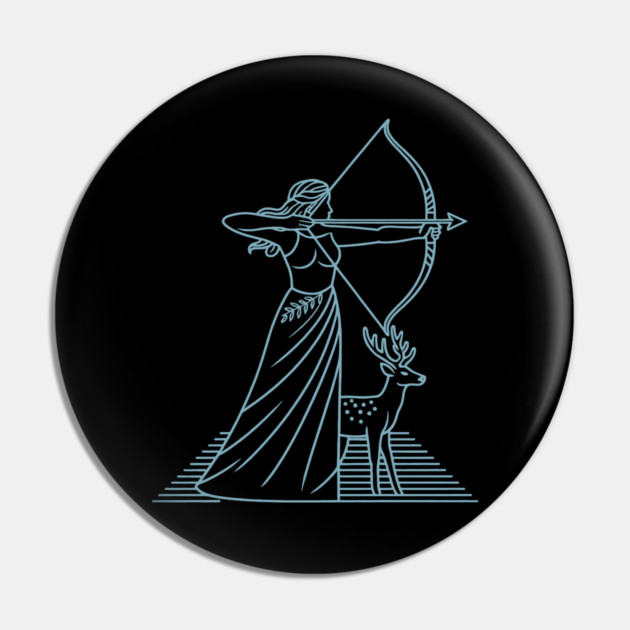 Sagittarius 2025 - Goddess Artemis Pin by CreativeSage