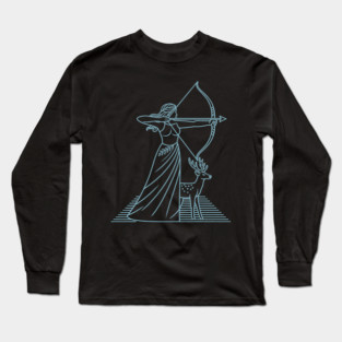 Sagittarius 2025 - Goddess Artemis Long Sleeve T-Shirt