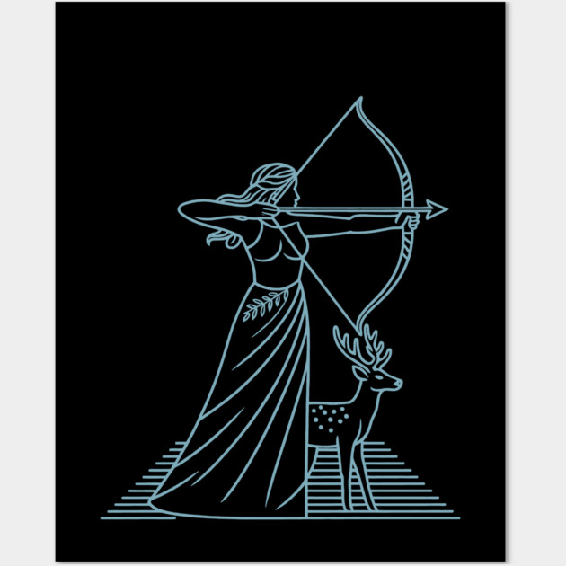 Sagittarius 2025 - Goddess Artemis Wall Art by CreativeSage