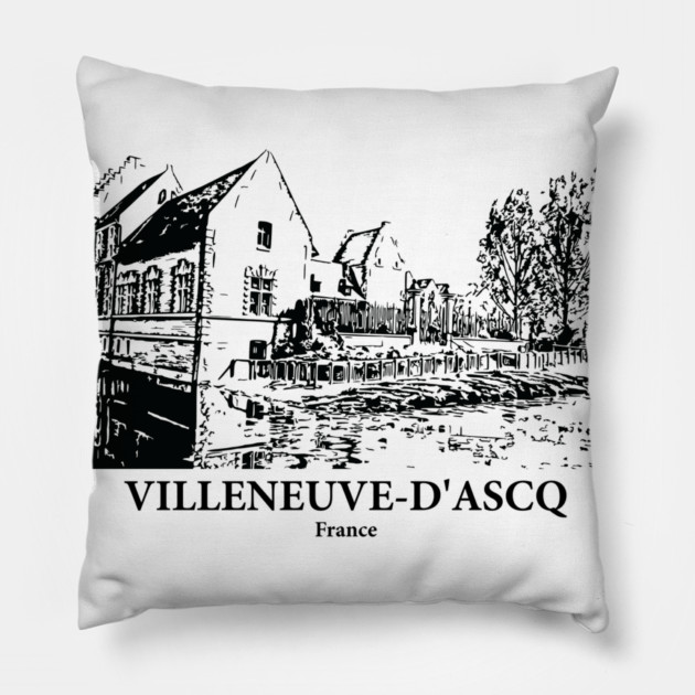 Villeneuve-d’Ascq - France Pillow by Lakeric