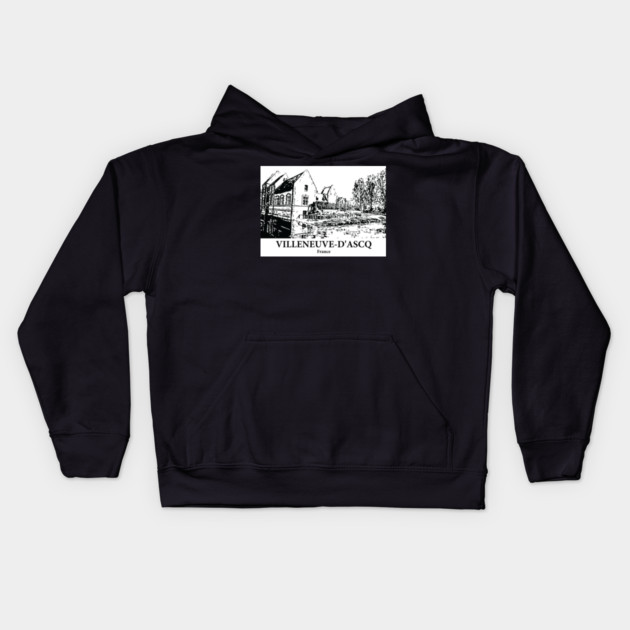 Villeneuve-d’Ascq - France Kids Hoodie by Lakeric