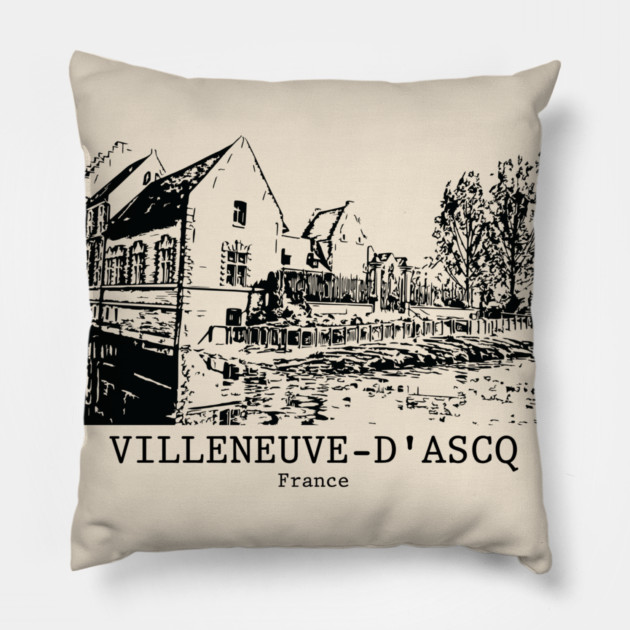 Villeneuve-d’Ascq - France Pillow by Lakeric