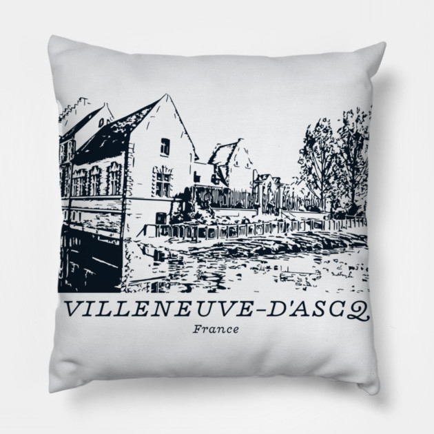 Villeneuve-d’Ascq - France Pillow by Lakeric