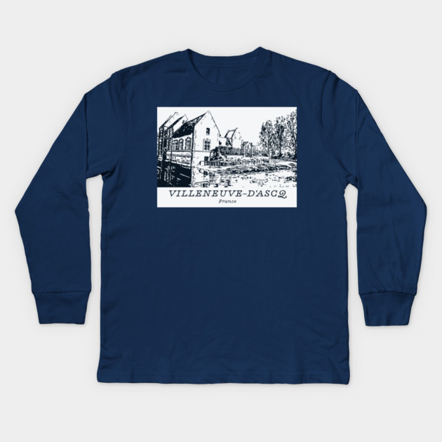 Villeneuve-d’Ascq - France Kids Long Sleeve T-Shirt by Lakeric