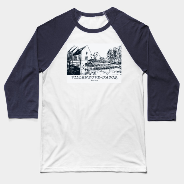 Villeneuve-d’Ascq - France Baseball T-Shirt by Lakeric