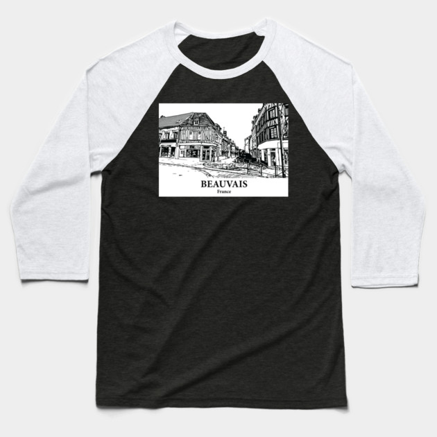 Beauvais - France Baseball T-Shirt by Lakeric