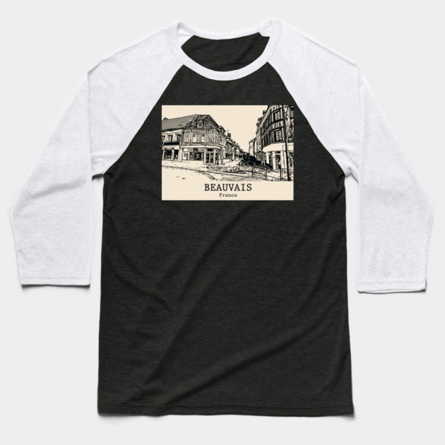 Beauvais - France Baseball T-Shirt by Lakeric