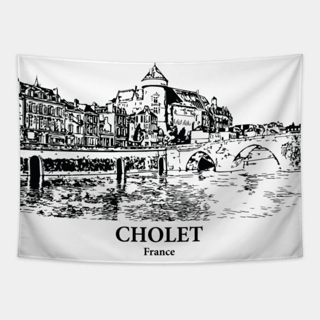 Cholet - France Tapestry by Lakeric