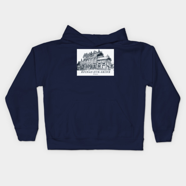 Épinay-sur-Seine - France Kids Hoodie by Lakeric