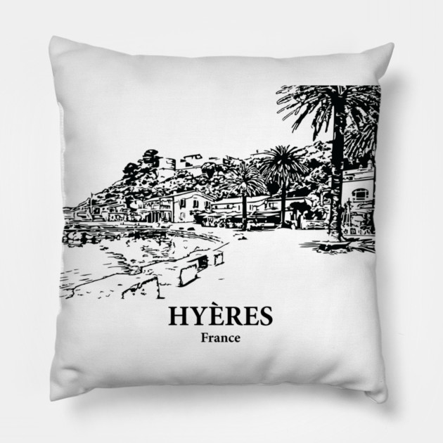 Hyères - France Pillow by Lakeric