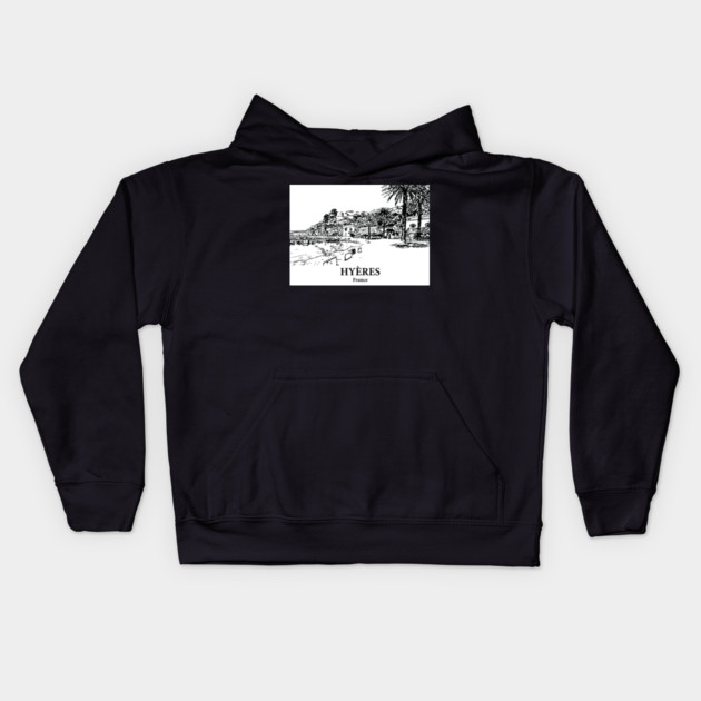 Hyères - France Kids Hoodie by Lakeric