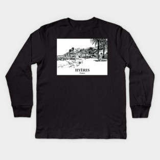 Hyères - France Kids Long Sleeve T-Shirt