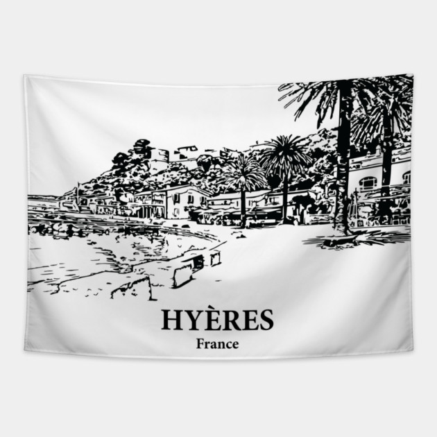 Hyères - France Tapestry by Lakeric