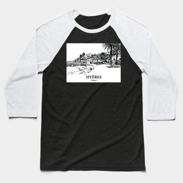 Hyères - France Baseball T-Shirt by Lakeric