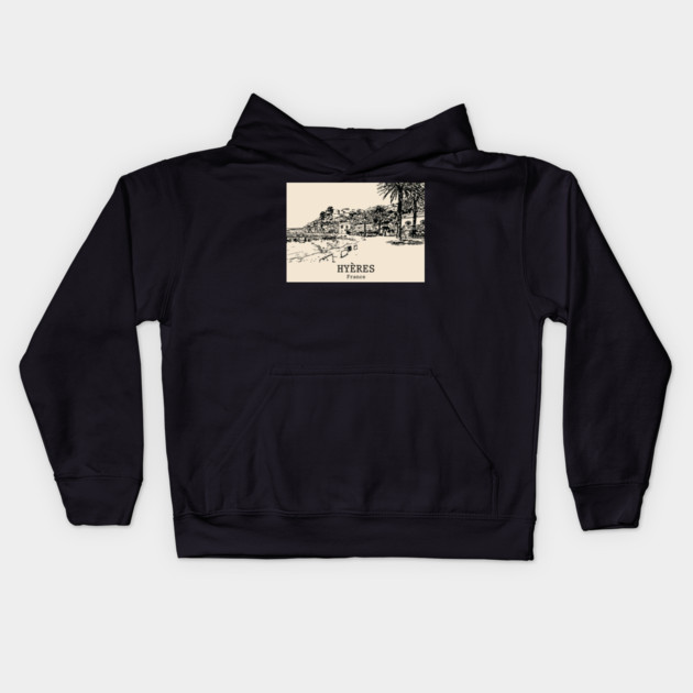 Hyères - France Kids Hoodie by Lakeric