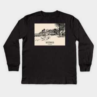 Hyères - France Kids Long Sleeve T-Shirt