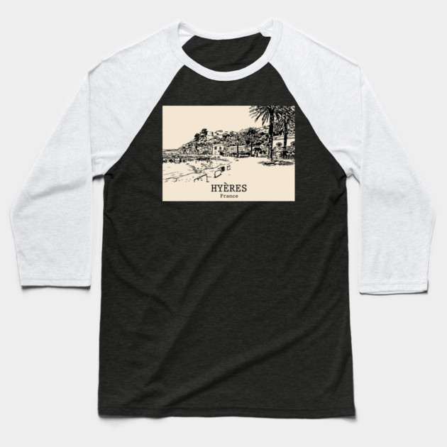Hyères - France Baseball T-Shirt by Lakeric