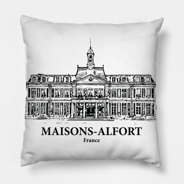 Maisons-Alfort - France Pillow by Lakeric