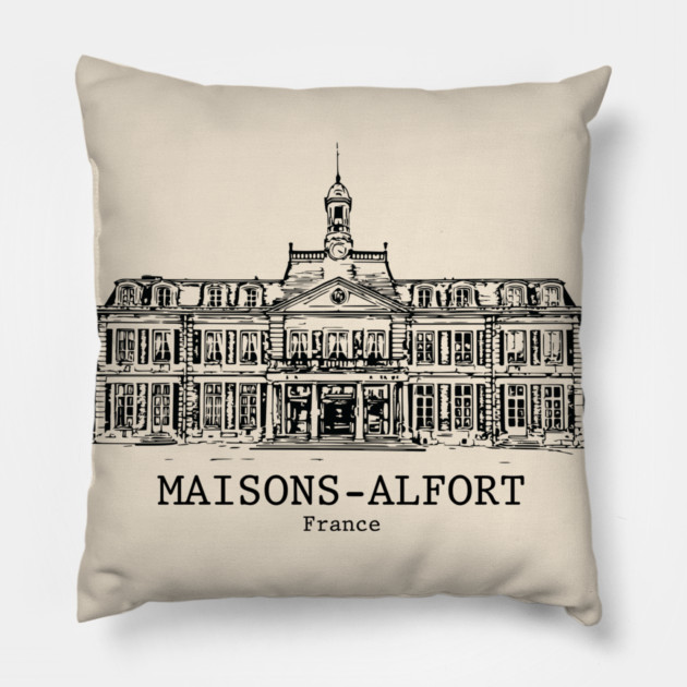 Maisons-Alfort - France Pillow by Lakeric