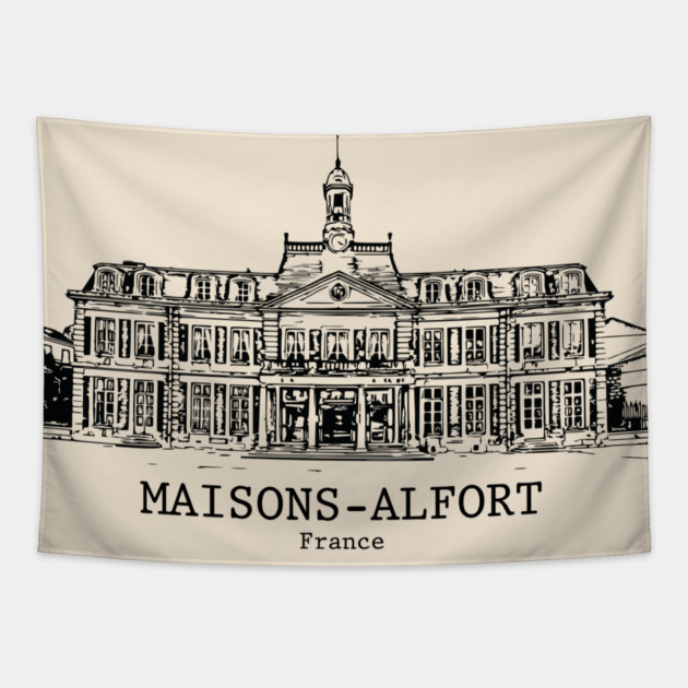 Maisons-Alfort - France Tapestry by Lakeric