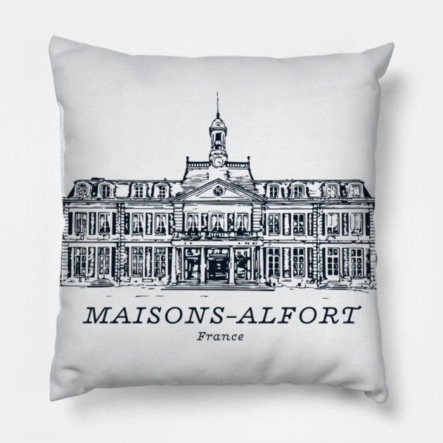 Maisons-Alfort - France Pillow by Lakeric