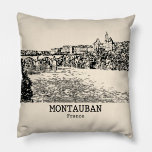 Montauban - France Pillow