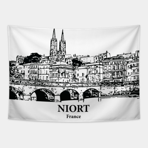 Niort - France Tapestry by Lakeric