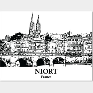 Niort - France Posters and Art