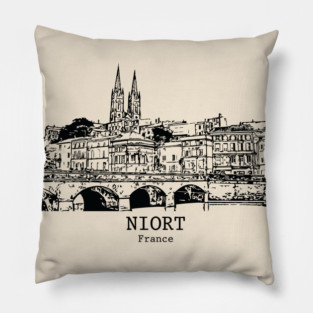 Niort - France Pillow