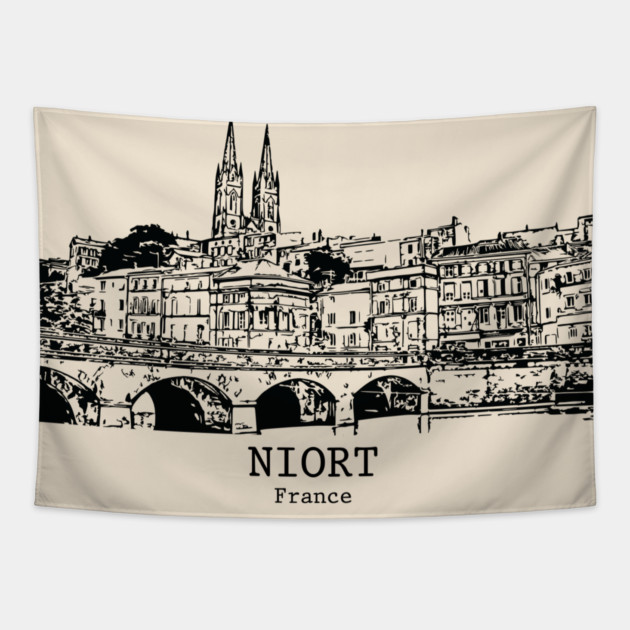 Niort - France Tapestry by Lakeric