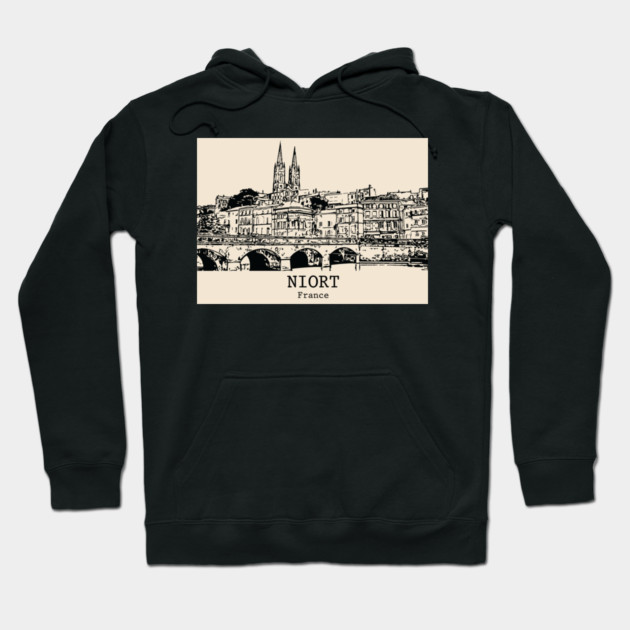 Niort - France Hoodie by Lakeric